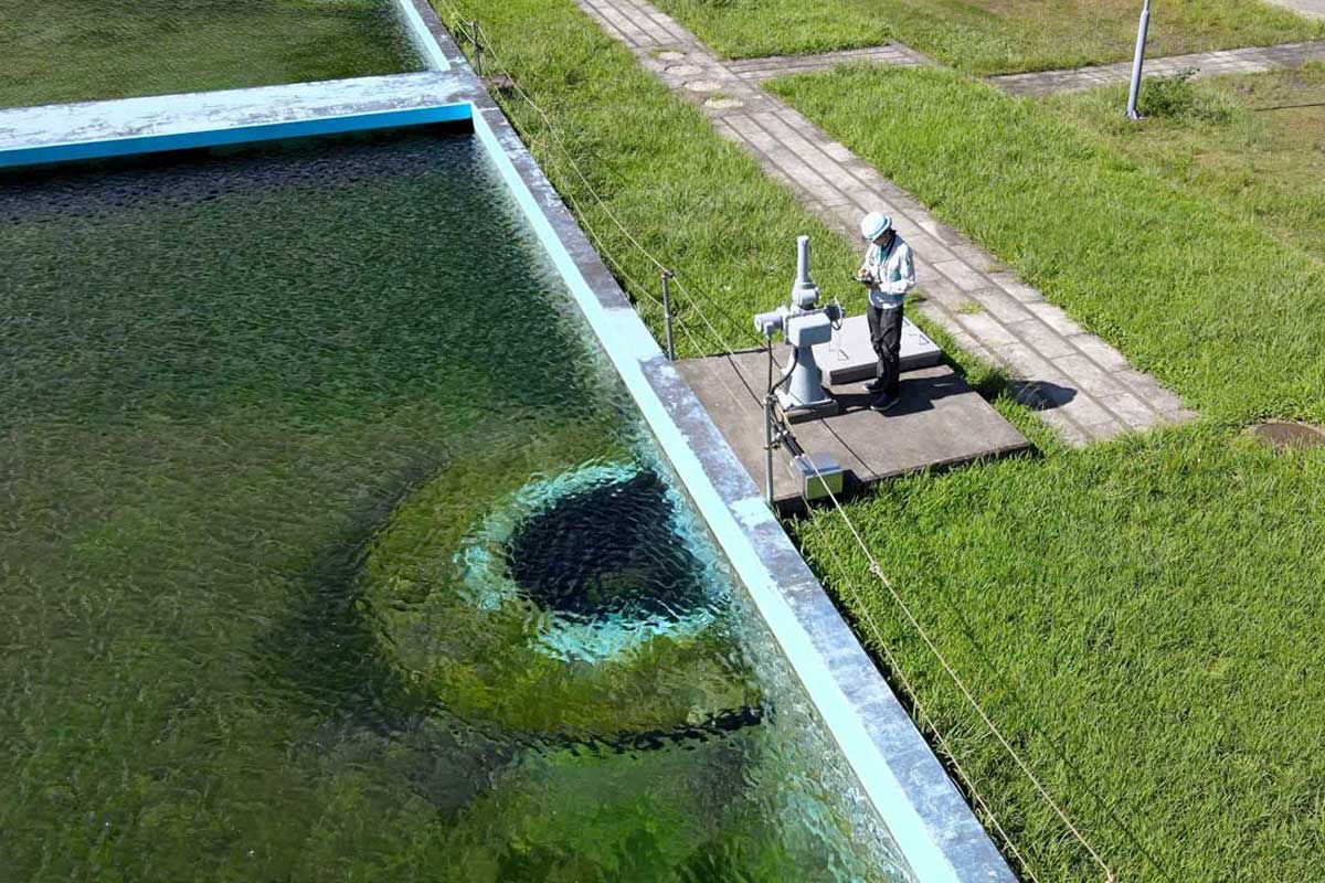 門屋浄水場　緩速ろ過池